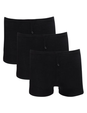 3 Pack Pure Cotton Assorted Trunks Image 2 of 4