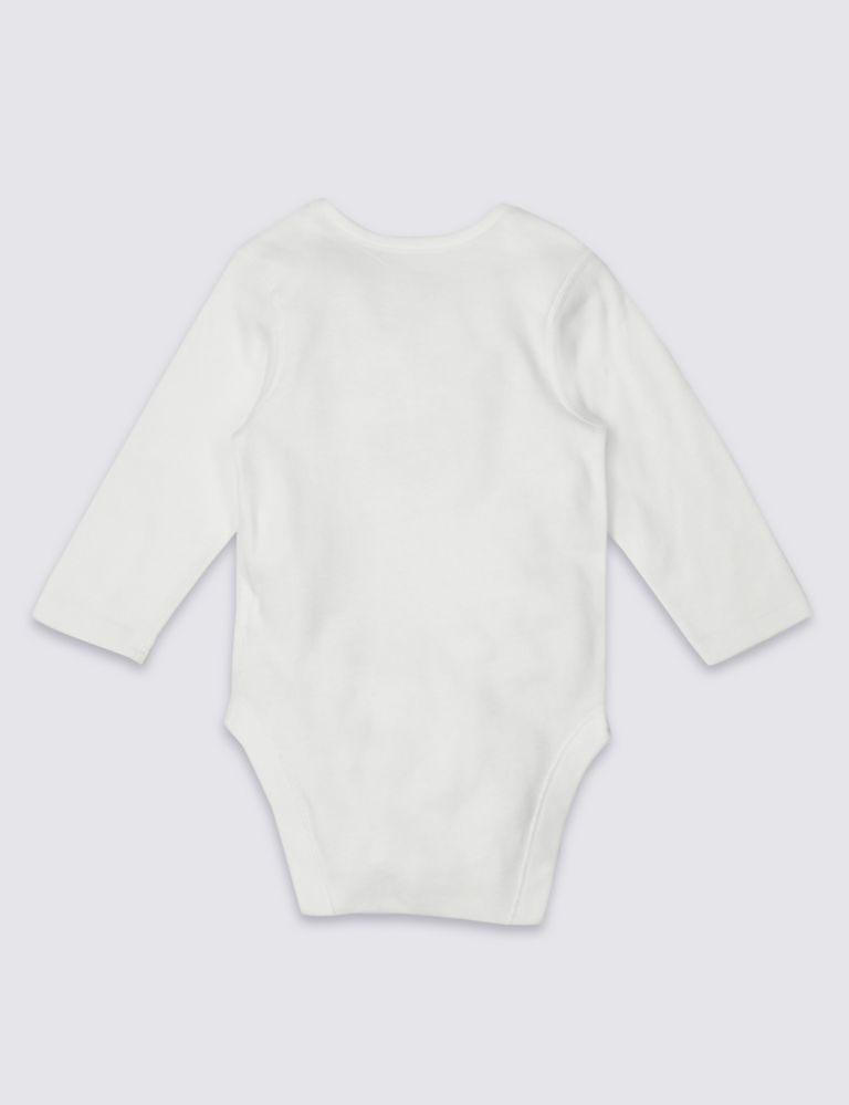 3 Pack Pure Cotton Christmas Bodysuits 2 of 8