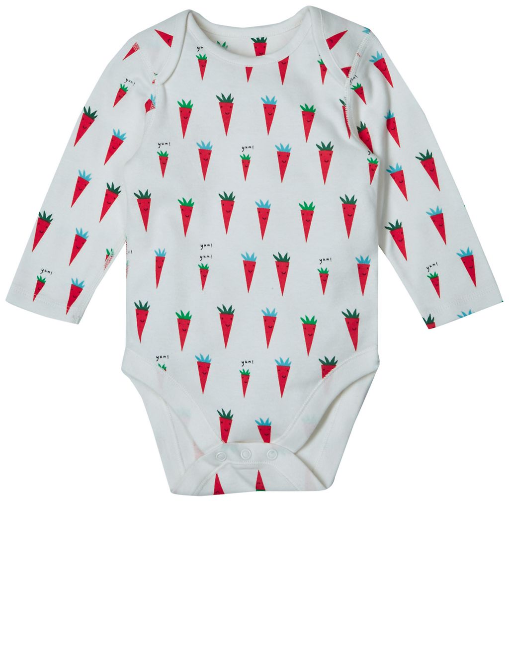 3 Pack Pure Cotton Christmas Bodysuits 6 of 8