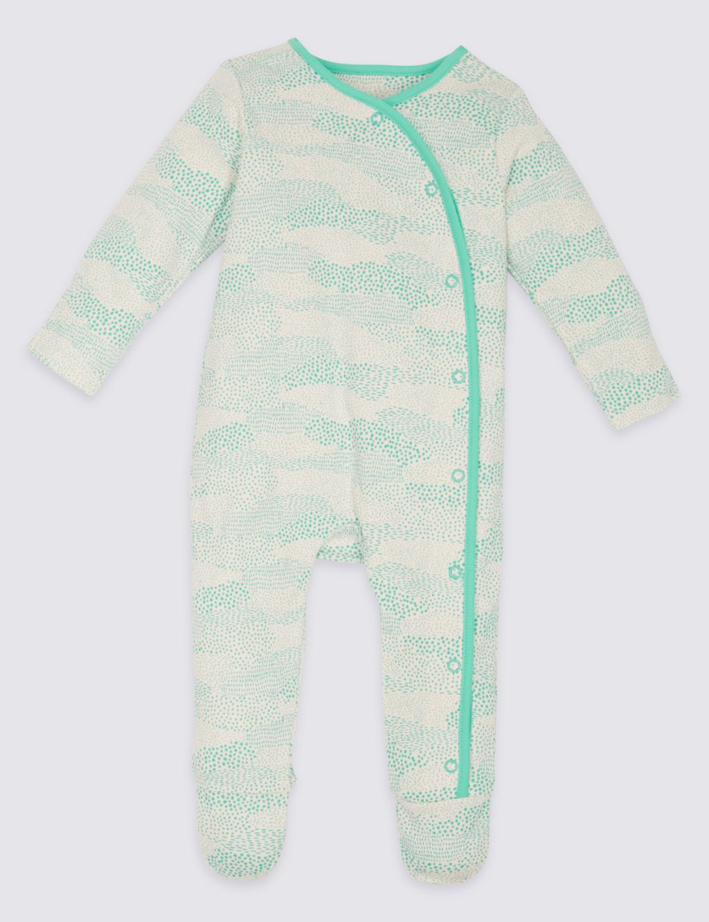 3 Pack Pure Cotton Dinosaur Sleepsuits 7 of 9