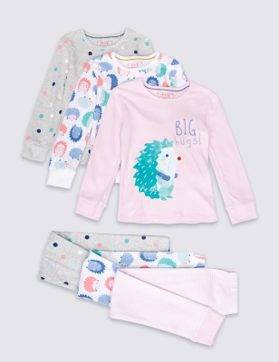 Girls discount hedgehog pyjamas