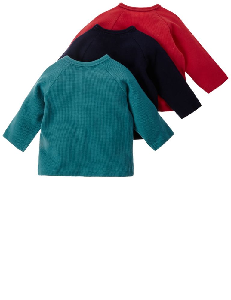 3 Pack Pure Cotton Long Sleeve Tops 7 of 7