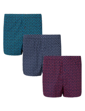 3 Pack Pure Cotton Playing Cards Design Boxers Image 2 of 4