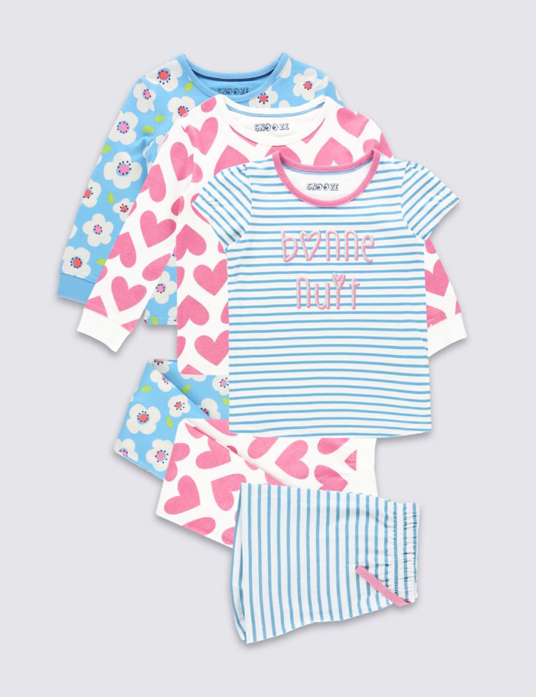 3 Pack Pure Cotton Pyjamas (9 Months - 8 Years) 2 of 9
