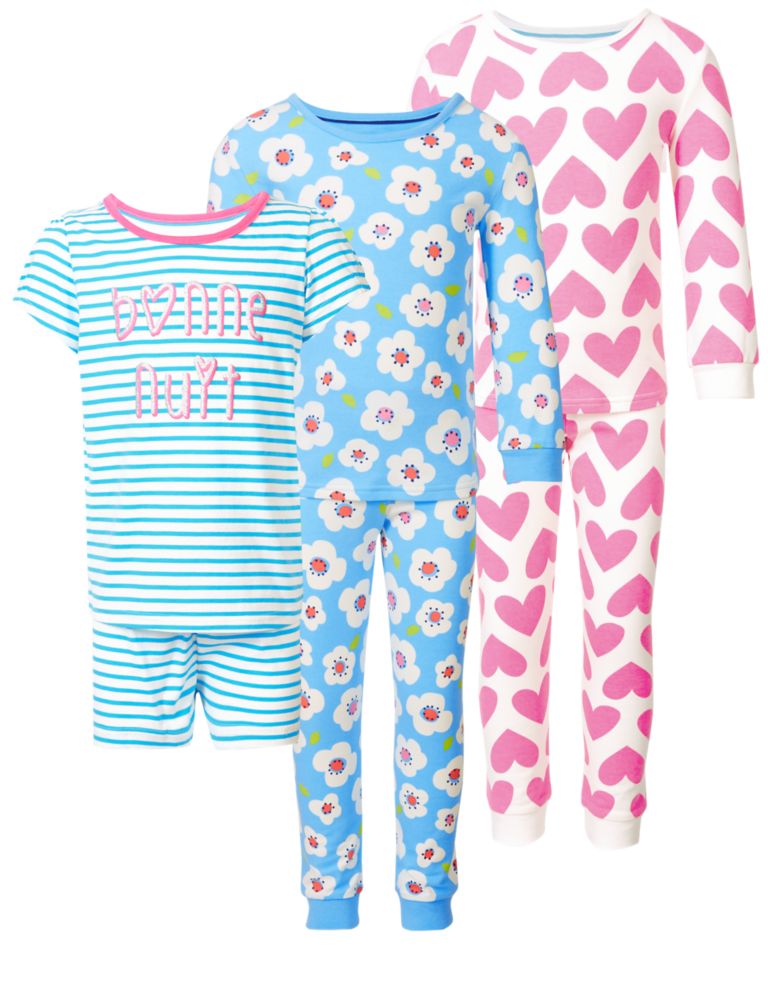 3 Pack Pure Cotton Pyjamas (9 Months - 8 Years) 8 of 9