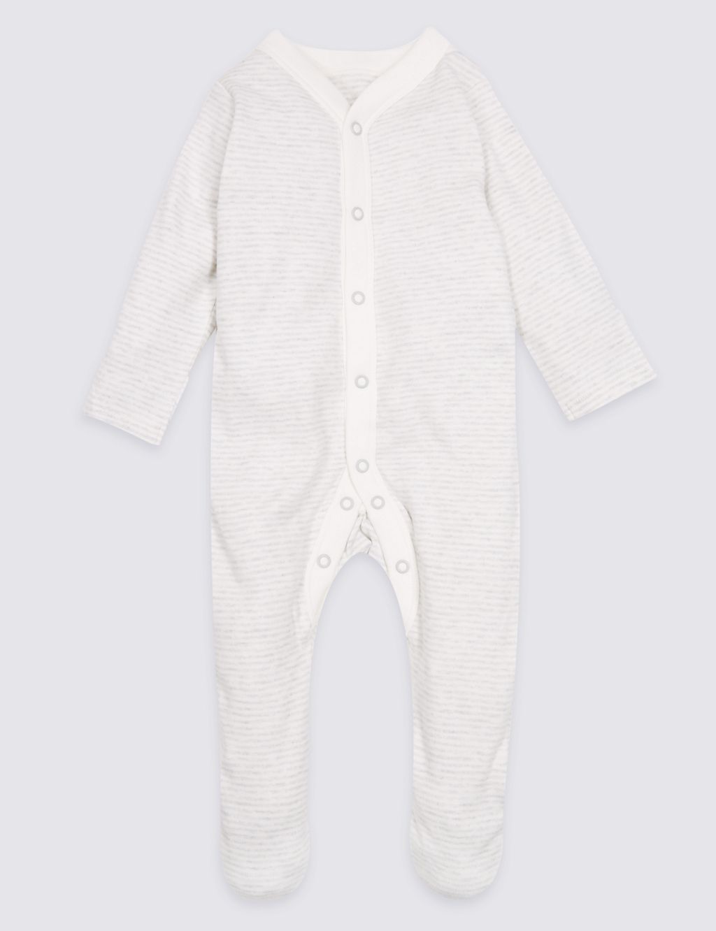 3 Pack Pure Cotton Sleepsuits 2 of 10