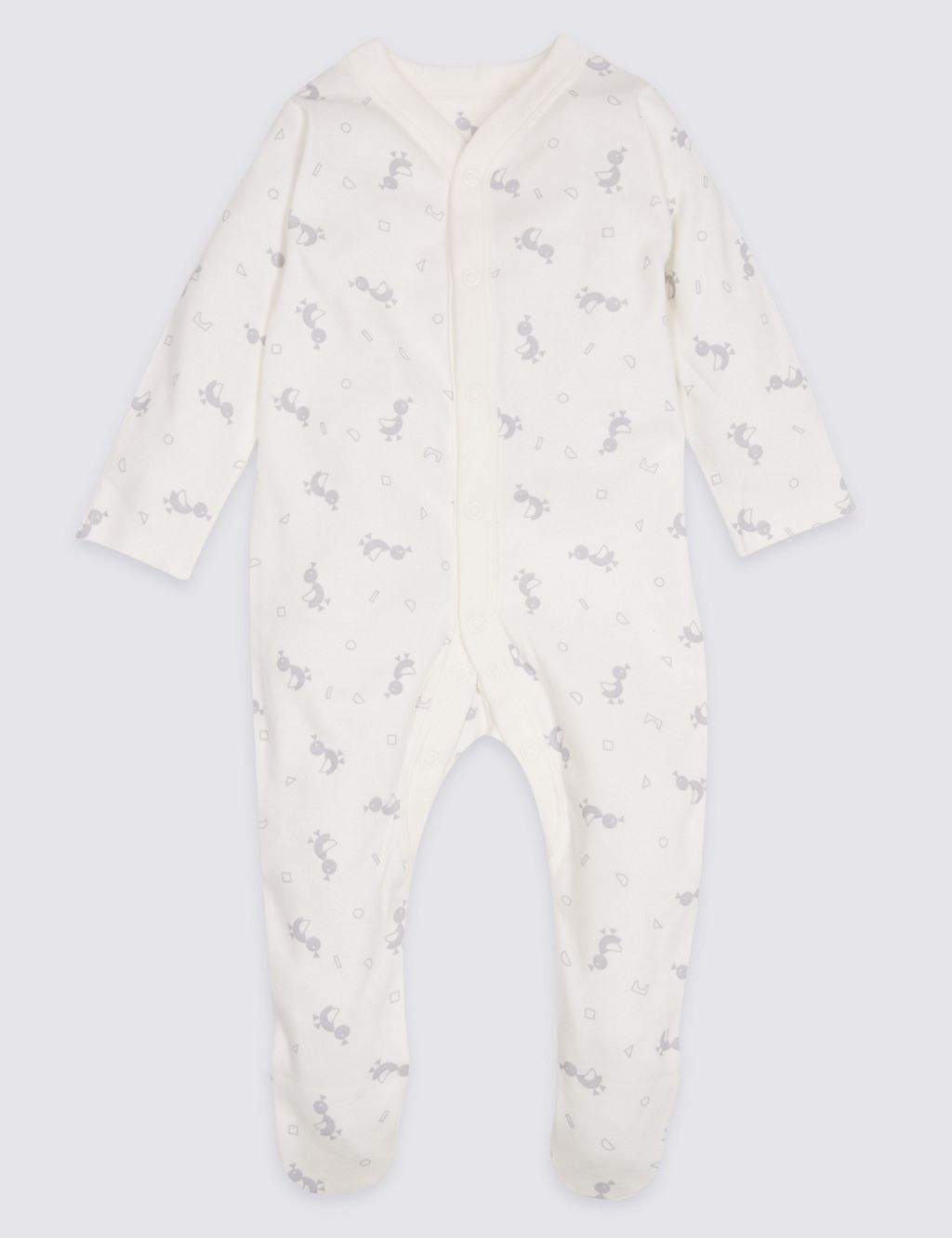 3 Pack Pure Cotton Sleepsuits 8 of 10