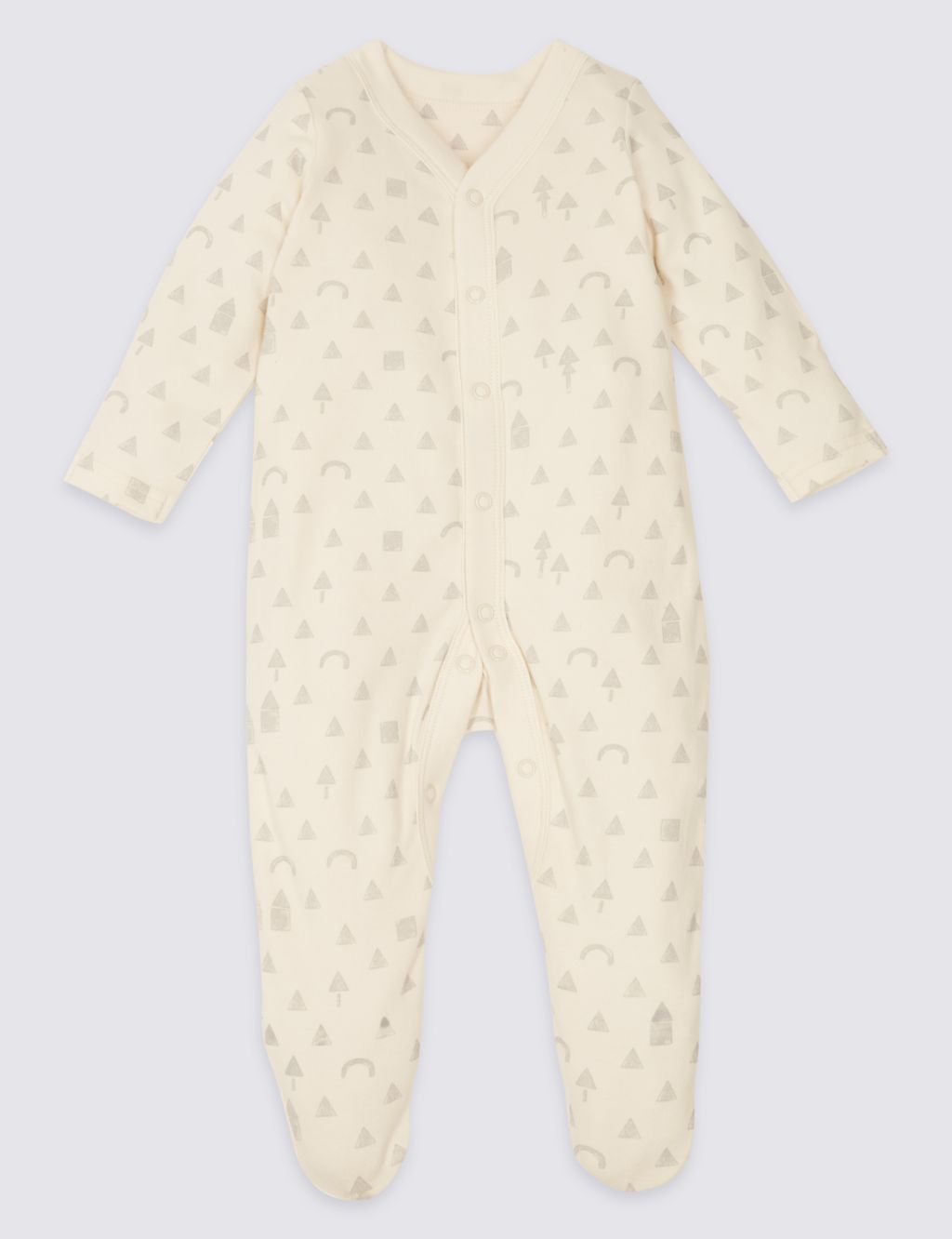 3 Pack Pure Cotton Sleepsuits 2 of 9
