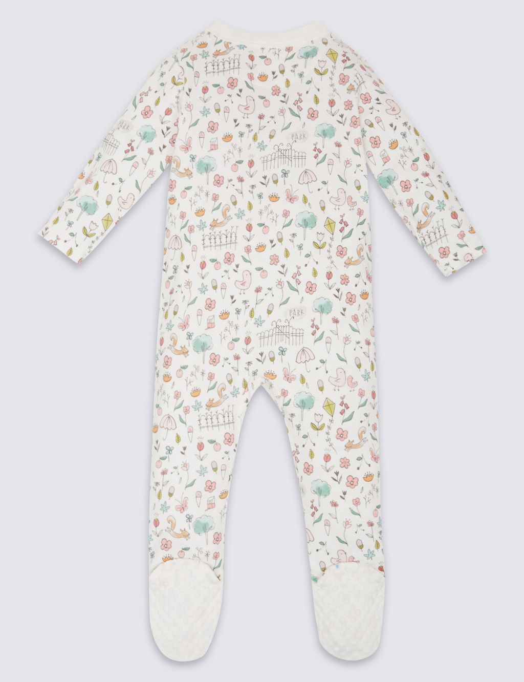 3 Pack Pure Cotton Sleepsuits 4 of 9