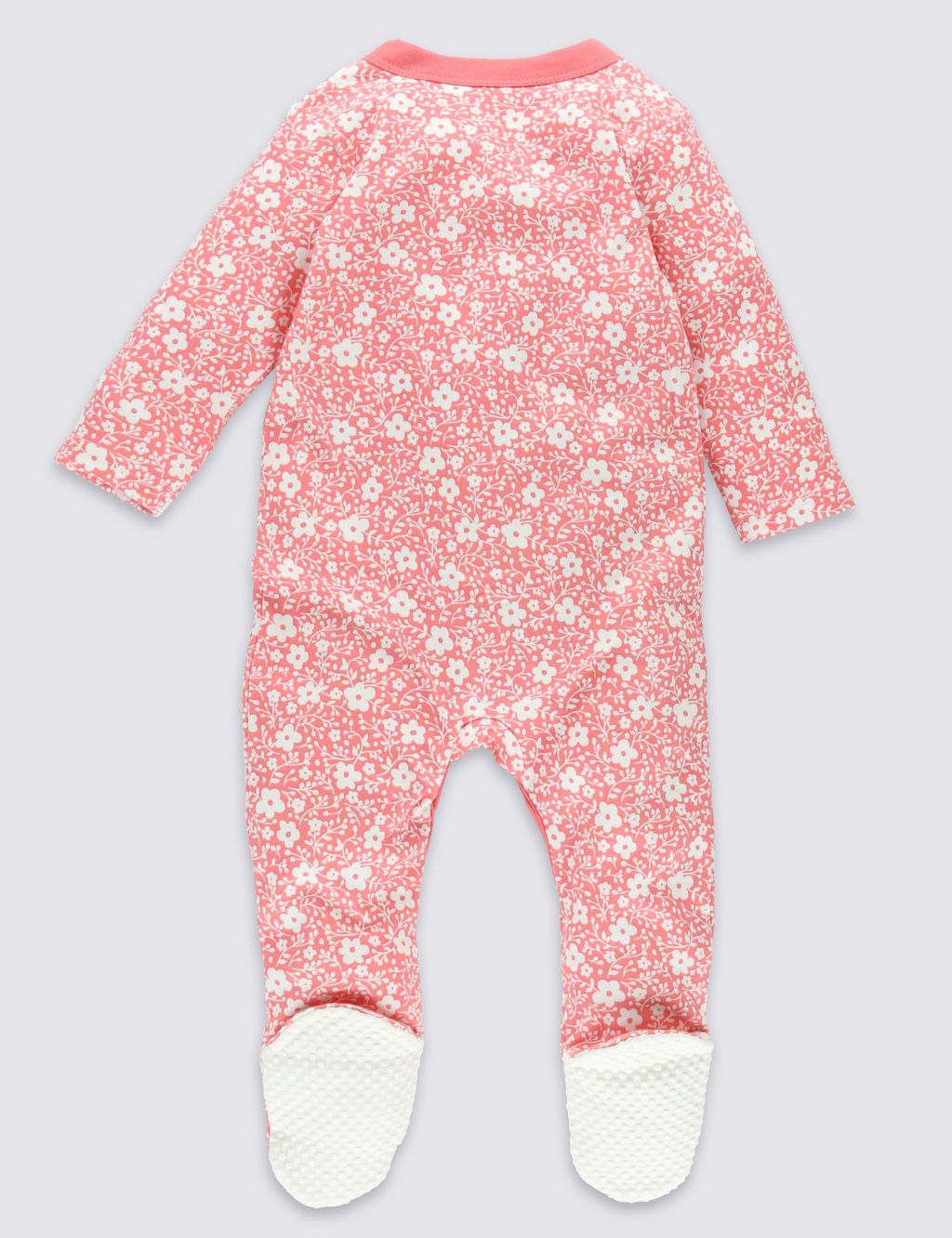 3 Pack Pure Cotton Sleepsuits 8 of 9