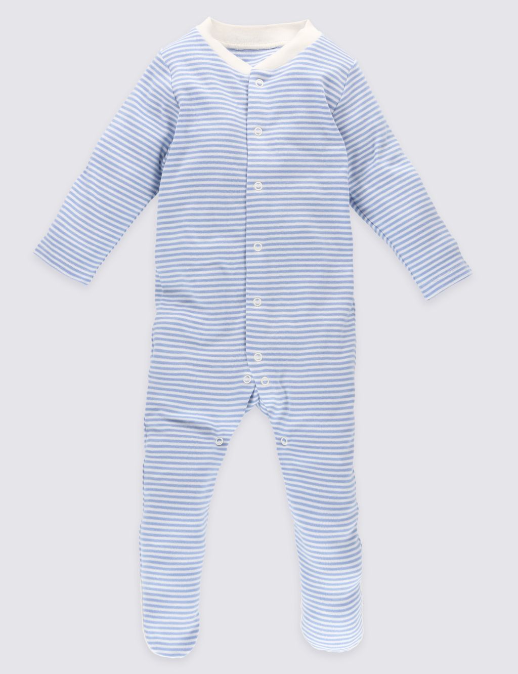 3 Pack Pure Cotton Sleepsuits 2 of 8