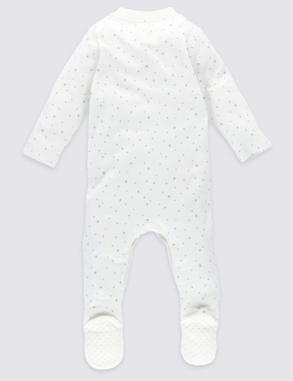 3 Pack Pure Cotton Sleepsuits 7 of 8