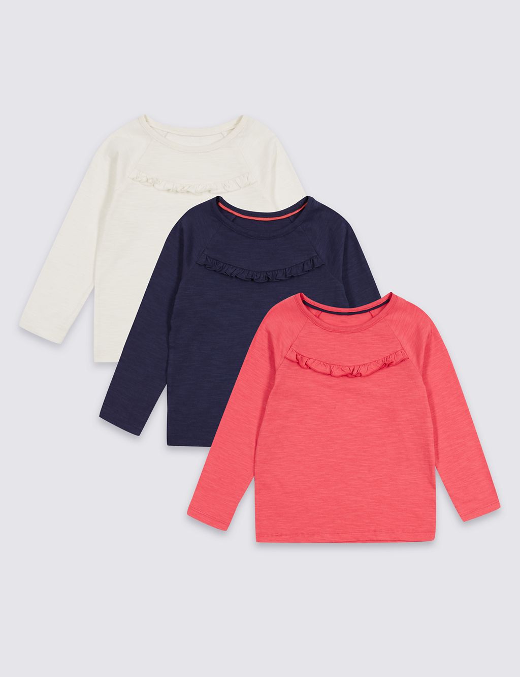 3 Pack Pure Cotton Tops (3 Months - 7 Years) 3 of 5