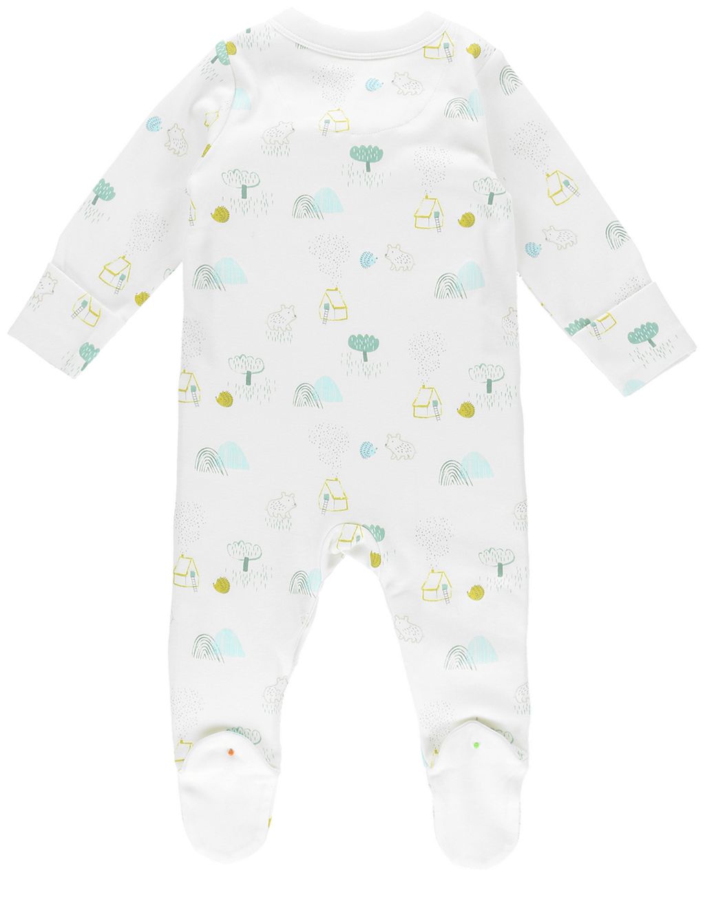3 Pack Pure Cotton Unisex Assorted Sleepsuits 9 of 9