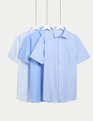 3 Pack Regular Fit Short Sleeve Shirts | M&S Collection | M&S