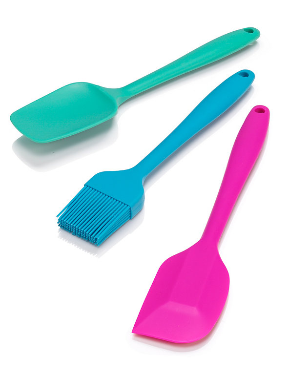 3 Pack Silicone Utensils Image 1 of 1