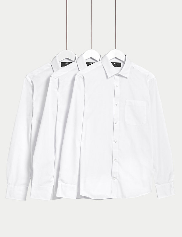 3 Pack Slim Fit Long Sleeve Shirts | M ...