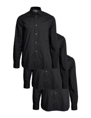 black slim fit shirt mens