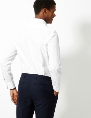 marks and spencer mens slim fit shirts