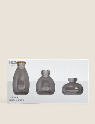 3 Pack Small Bud Vases Image 2 of 4