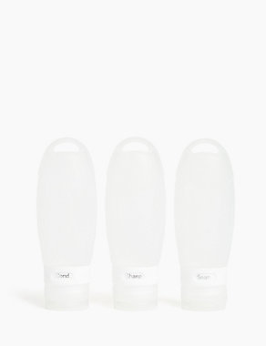 3 Pack Squeezy Travel Bottles Image 2 of 4