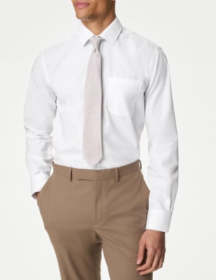 marks and spencer mens white dress shirts