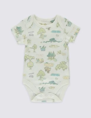 3 Pack Winnie the Pooh Cotton Bodysuits Image 2 of 5