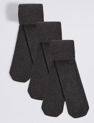 3 Pack of Body Sensor™ School Tights (414 Yrs) M&S