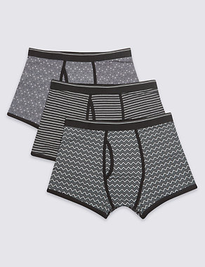 3 Packs Cotton Rich Trunks Image 2 of 3