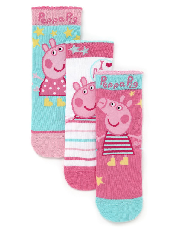 3 Pairs of Peppa Pig™ Socks Image 1 of 1