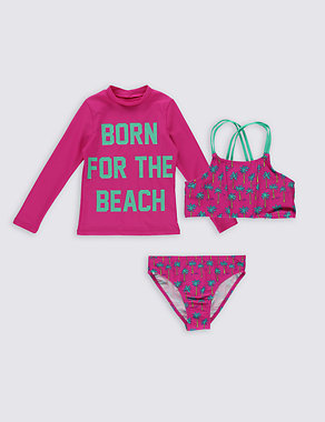 3 Piece Bikini Outfit with Lycra® Xtra Life™ (3-14 Years) Image 2 of 3
