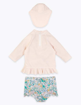 3 Piece Bunny Swim Set (0-3 Yrs) | M&S