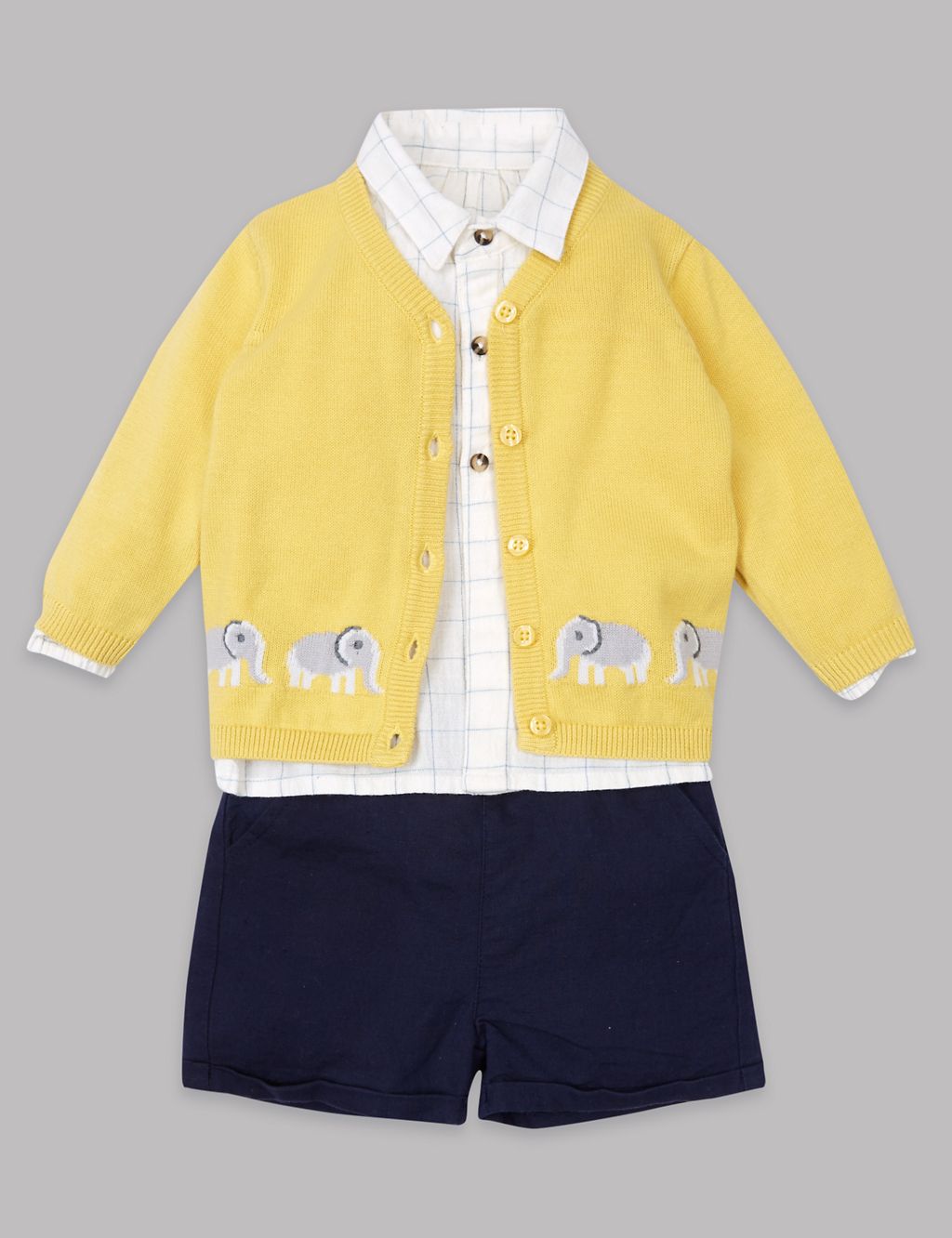 3 Piece Cardigan & Top with Shorts Outfit 3 of 7