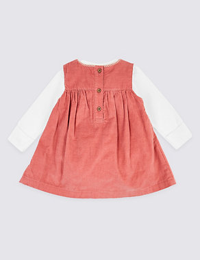 3 Piece Cotton Embroidered Dress (7lbs-3 Yrs) Image 2 of 8