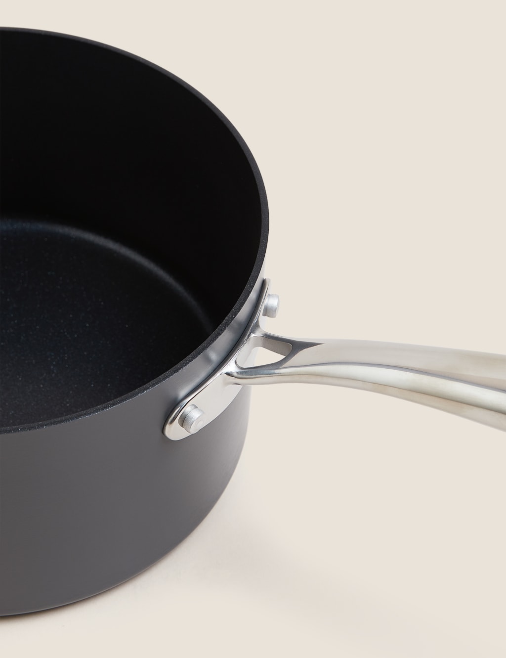 3 Piece Hard Anodised Pan Set M&S chef M&S