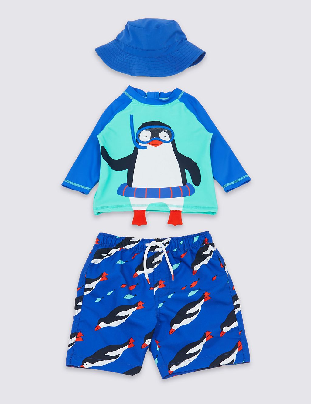 3 Piece Penguin Swimsuit Set (3 Months - 7 Years) 3 of 3