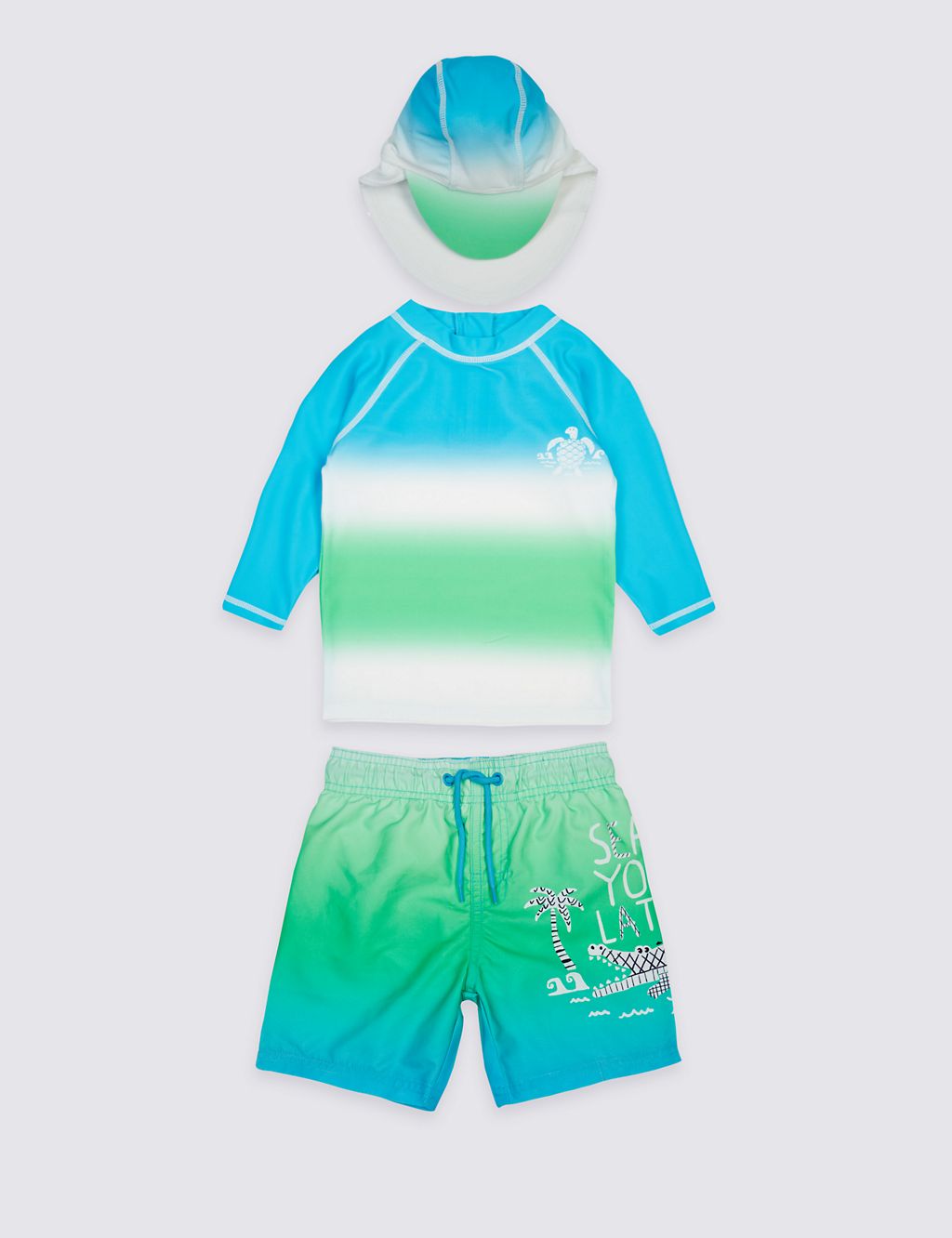 3 Piece Printed Swim Outfit (0-5 Years) 3 of 4