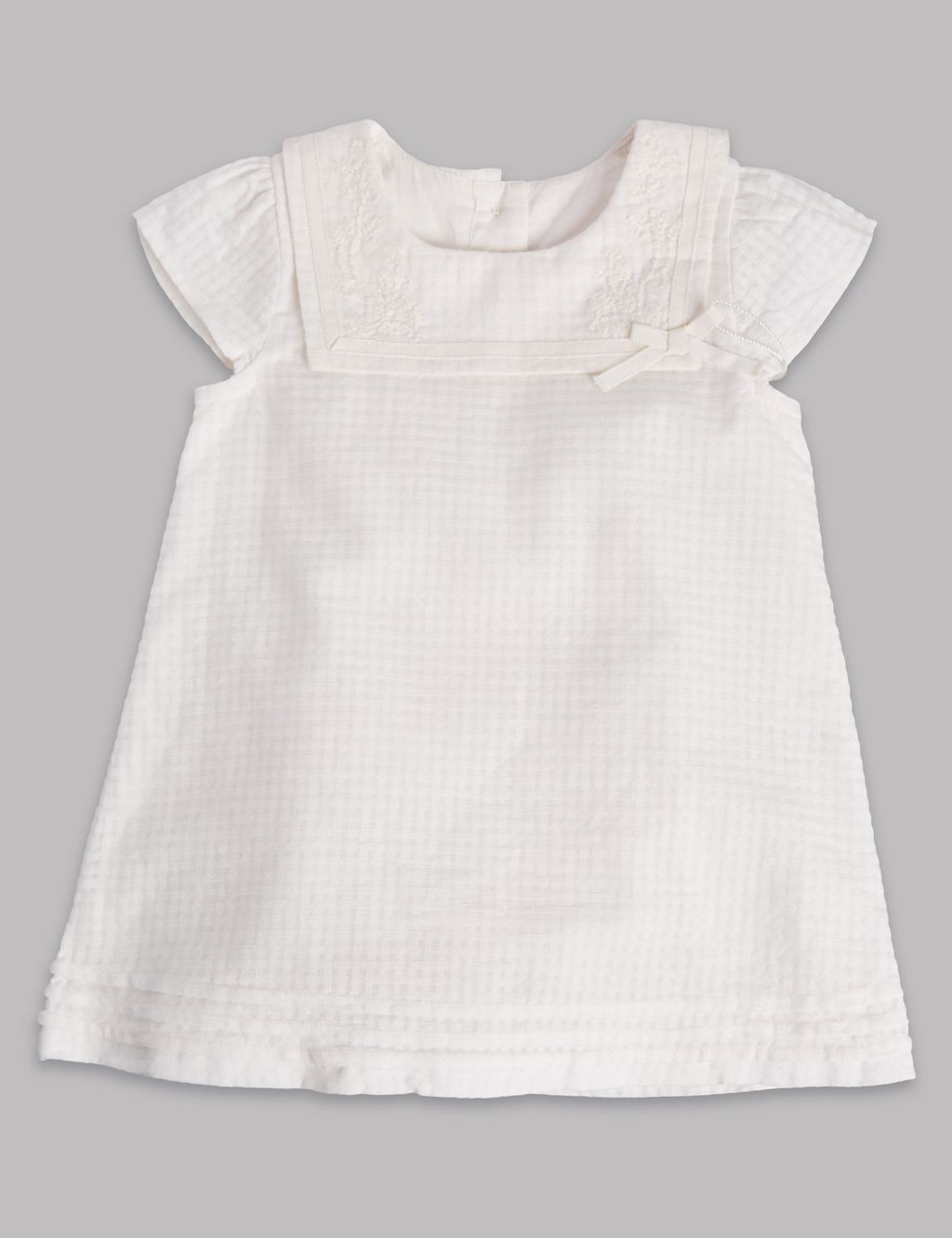3 Piece Pure Cotton Dress with Knickers & Hat 2 of 7