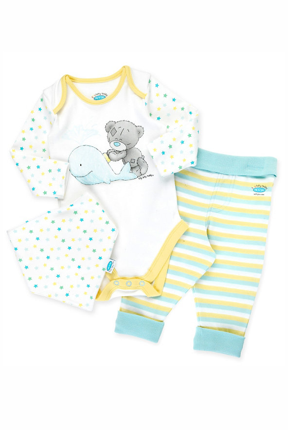 3 Piece Pure Cotton Tiny Tatty Teddy Outfit Image 1 of 1