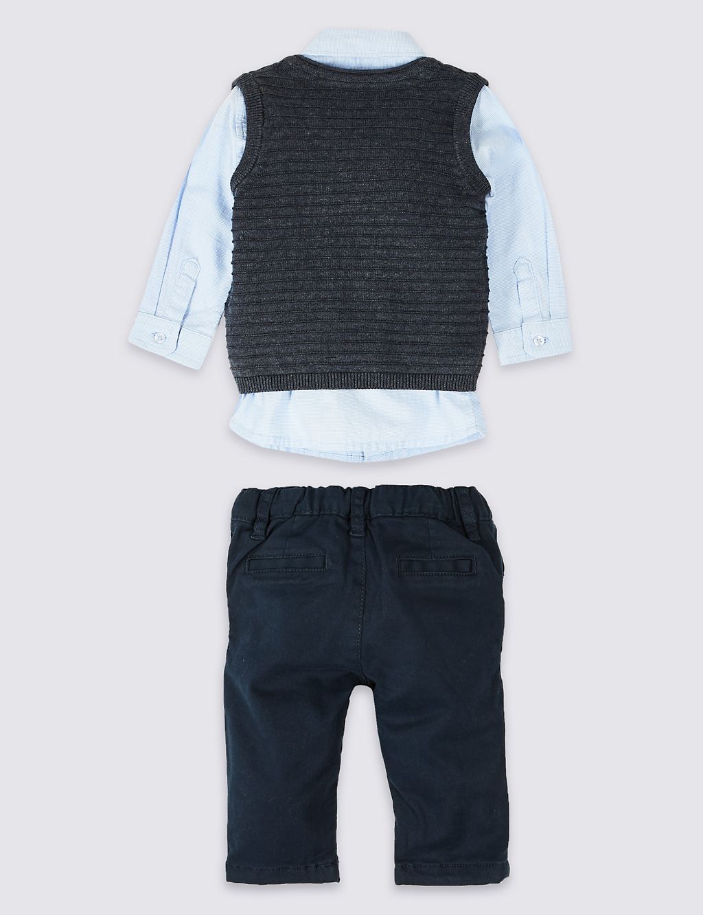 3 Piece Shirt & Sweatshirt with Trousers 1 of 7