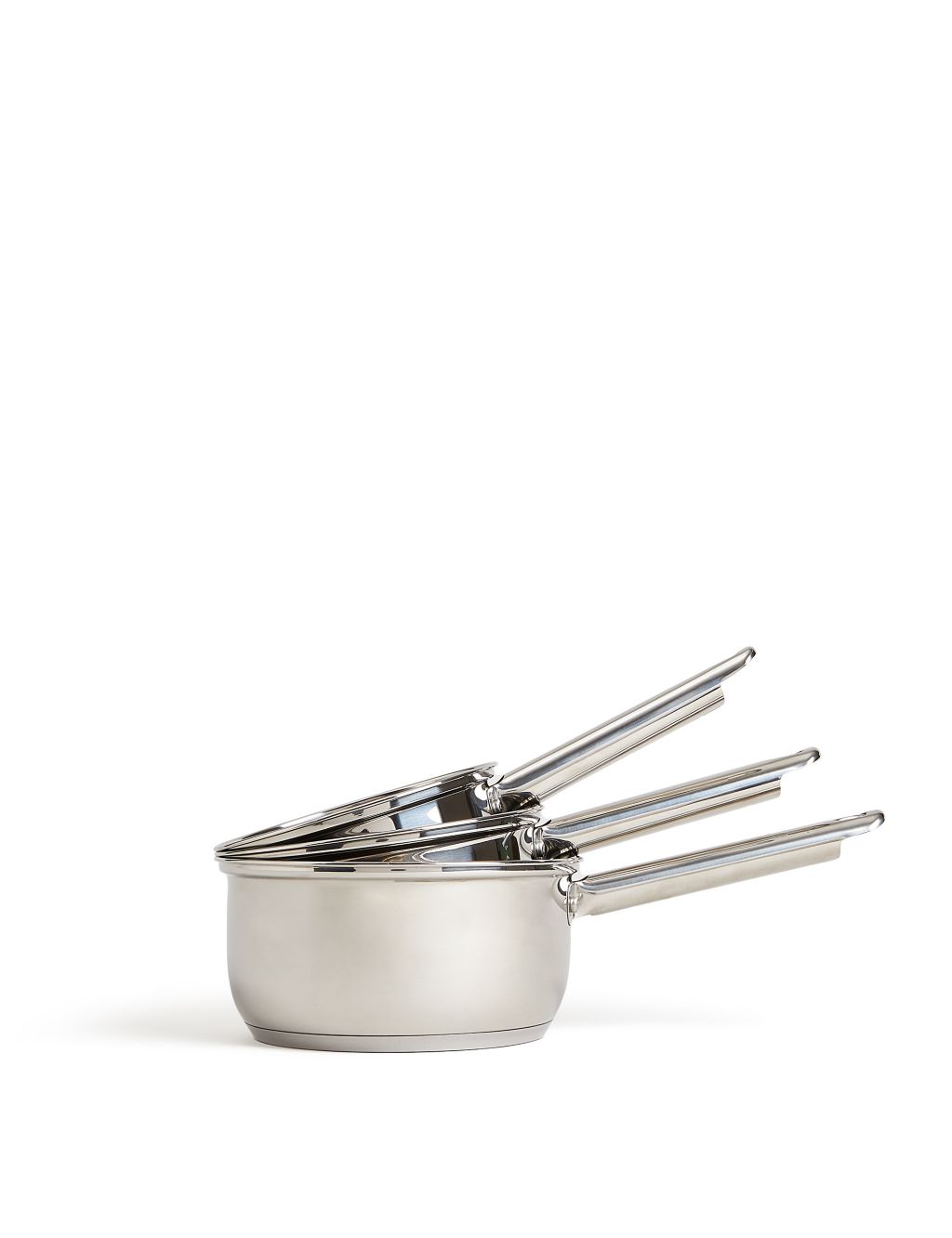 3 Piece Stainless Steel Pan Set 1 of 4