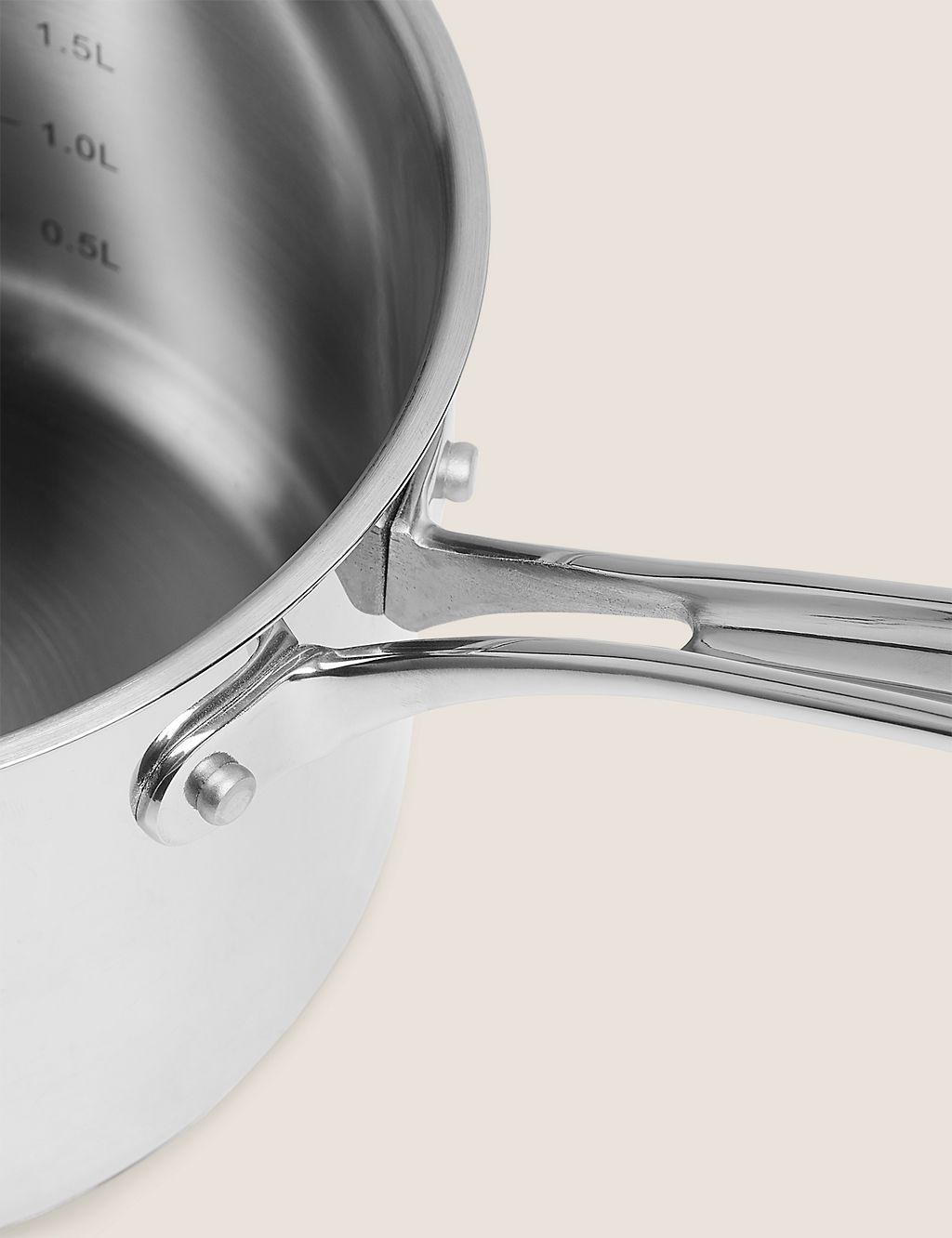 3 Piece Stainless Steel Pan Set 2 of 7