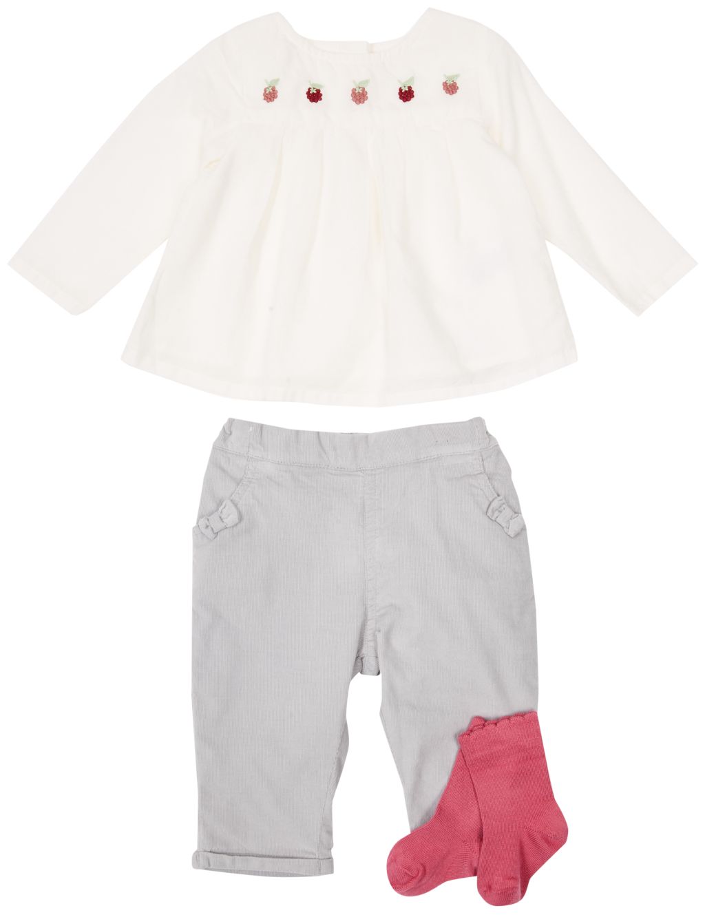 3 Piece Top & Cord Trousers with Socks Outfit 5 of 7