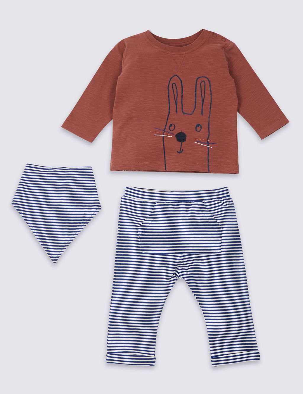 3 Piece Top & Joggers with Bib Outfit 3 of 8