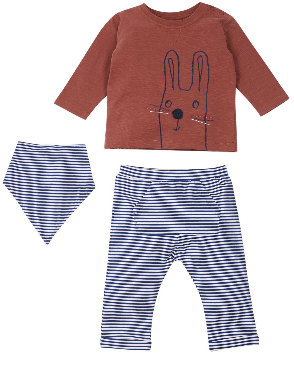 3 Piece Top & Joggers with Bib Outfit 5 of 8