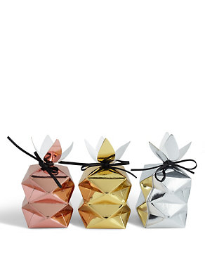 3 Pineapple Favour Boxes Image 2 of 5