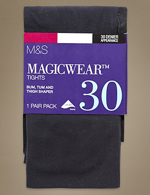 30 Denier Body Sensor™ Magicwear™ Opaque Bodyshaper Tights Image 2 of 3
