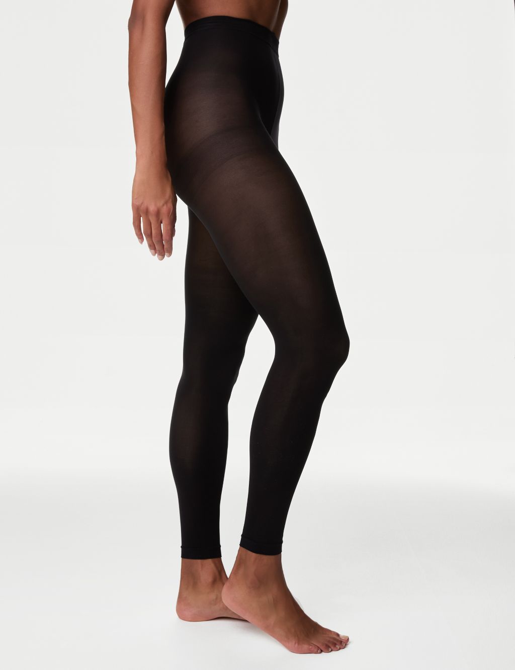 250 Denier Velour Lined Footless Tights