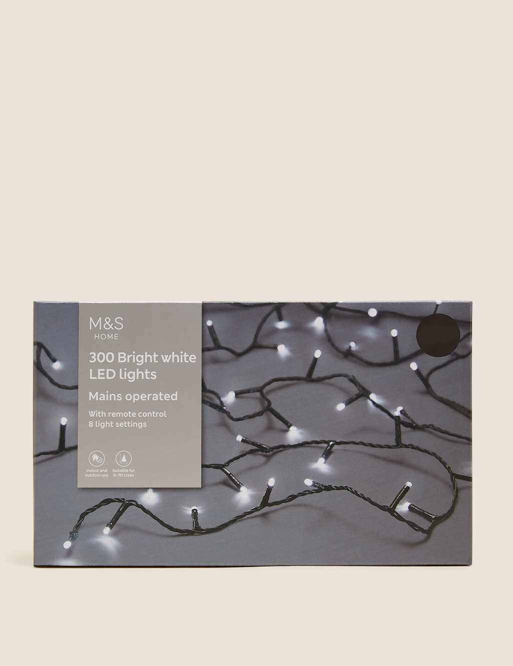 300 Bright White LED Mains Lights 7 of 7