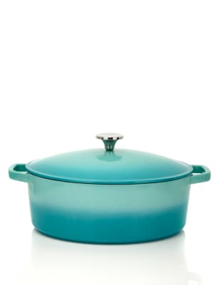 30cm Oval Cast Iron Casserole Dish M&S